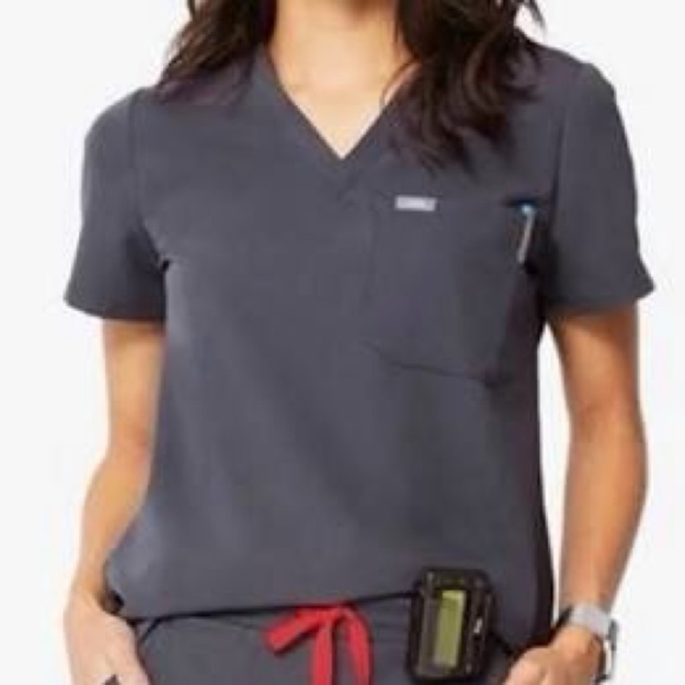 Figs charcoal Catarina top XXS